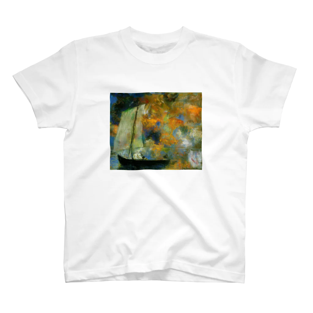 X-Artのオディロン・ルドン / 花雲 (1903) Regular Fit T-Shirt