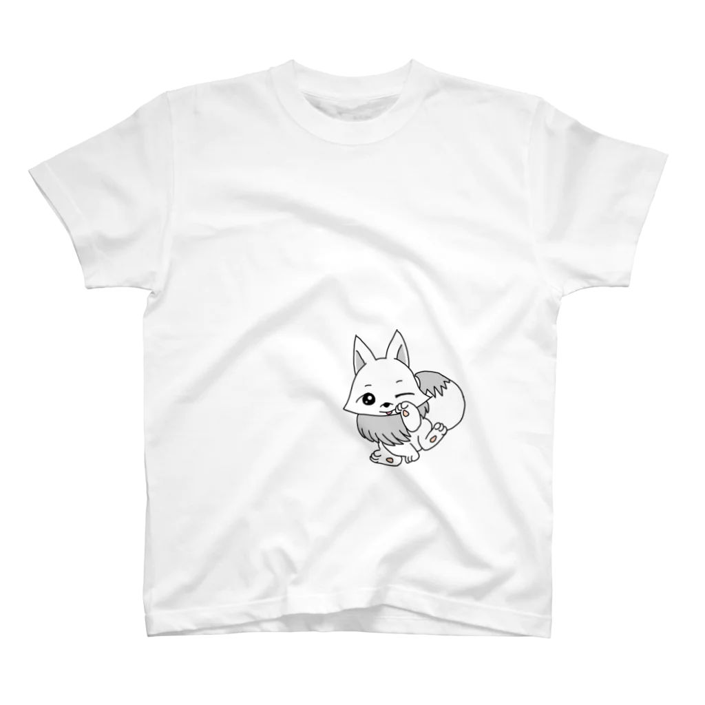 ♲ゆず日和♲№48(Responsible world)のしこちゃん(ウインク) スタンダードTシャツ