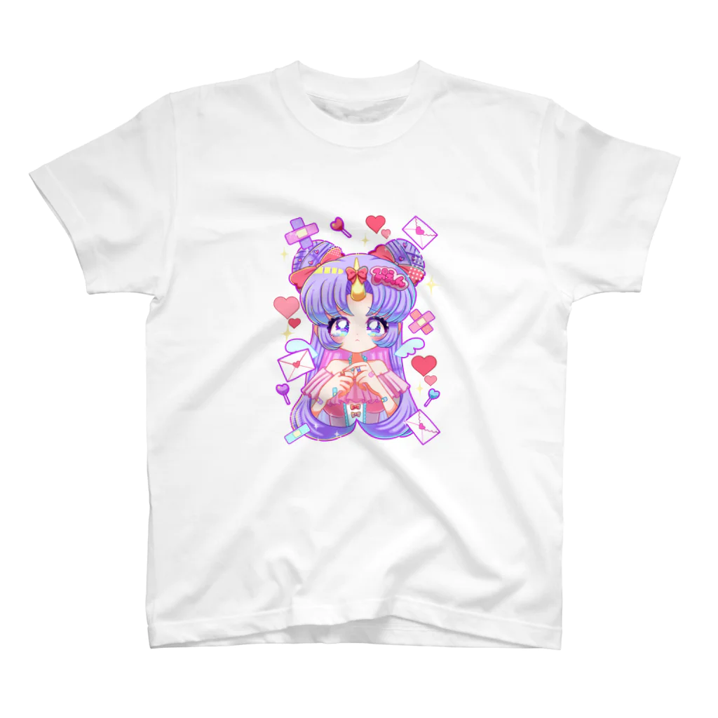 あにゃぱんるーむのゆめかわぴえんアリコーンちゃん スタンダードTシャツ