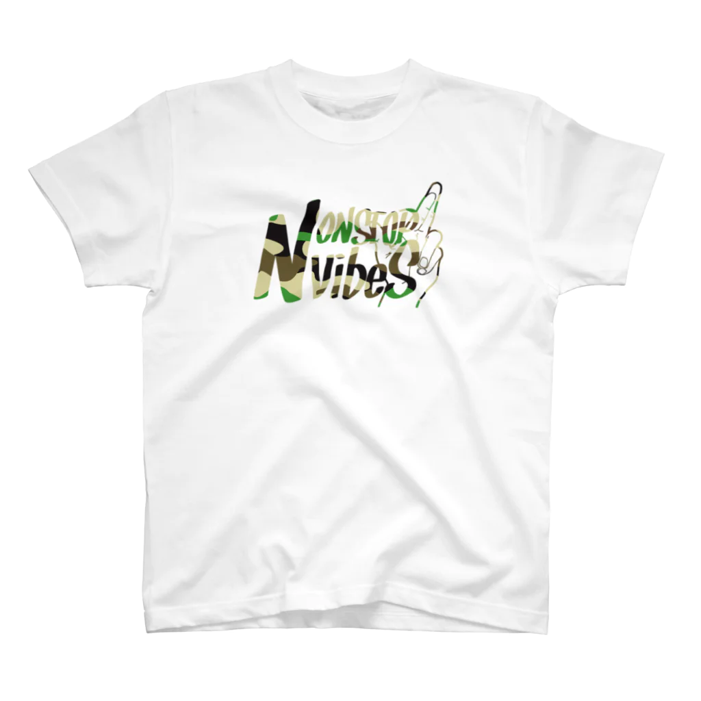 MOKKEYのNONSTOP VIBES（迷彩） スタンダードTシャツ