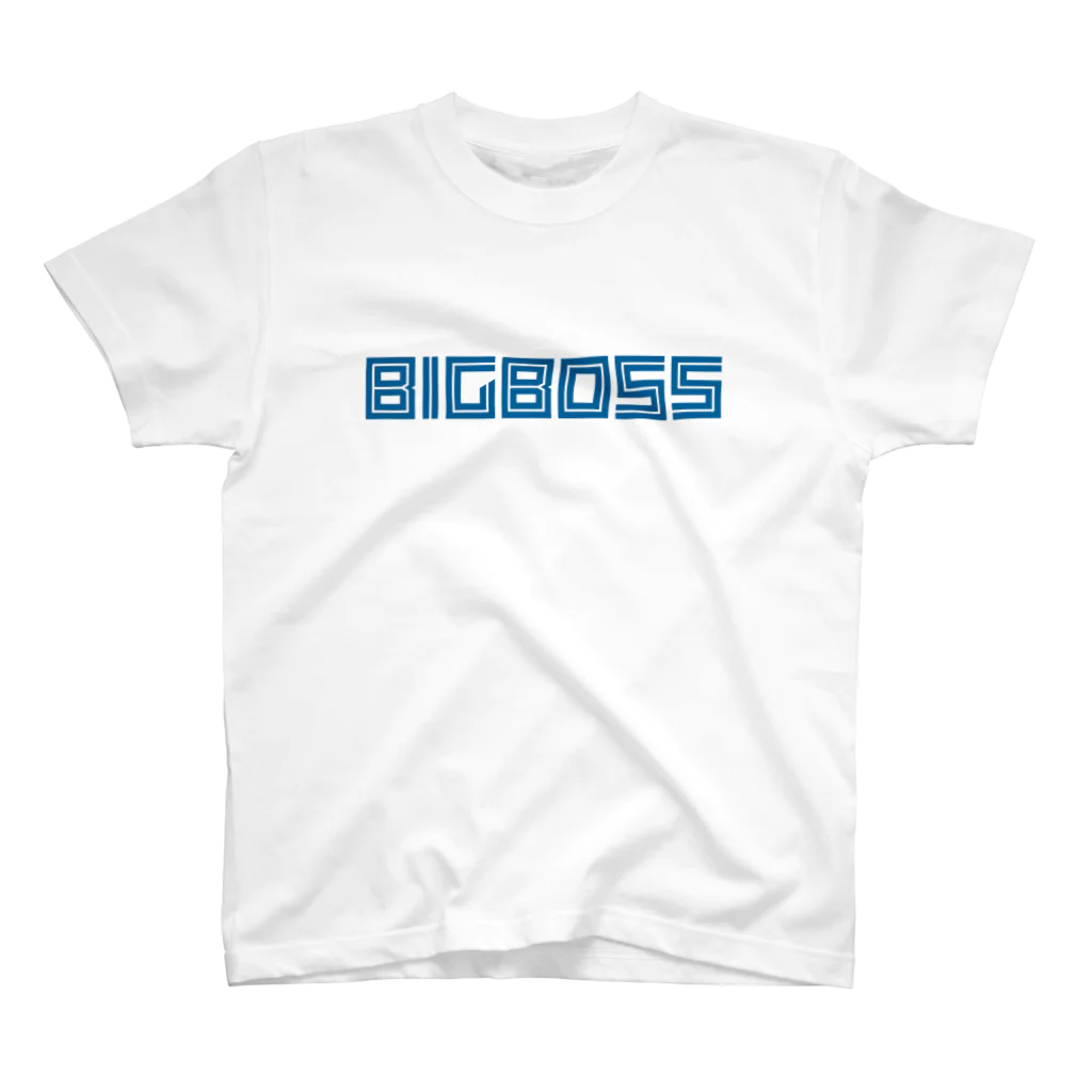 【何字ゃ文字屋】の「BIG BOSS」新ロゴ フォント Regular Fit T-Shirt