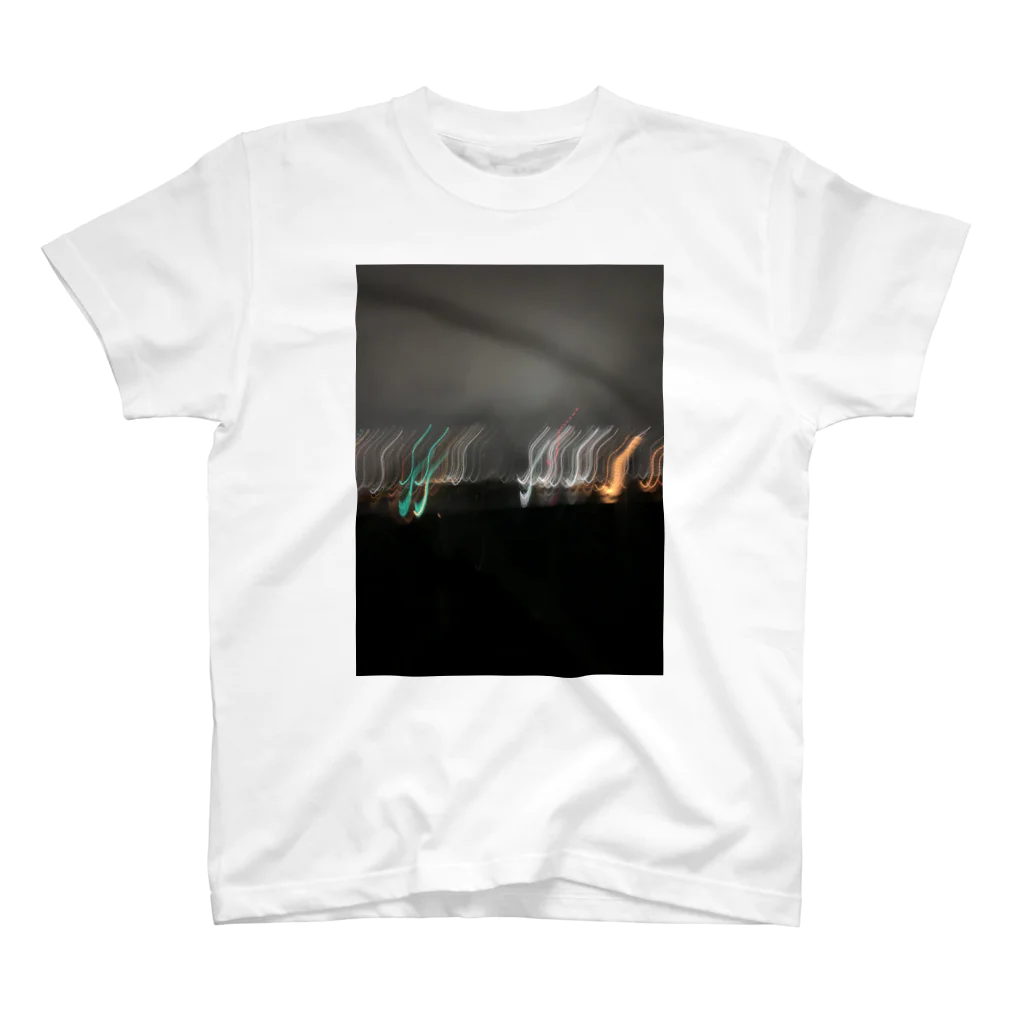 me_me_sのブレブレ夜景 スタンダードTシャツ