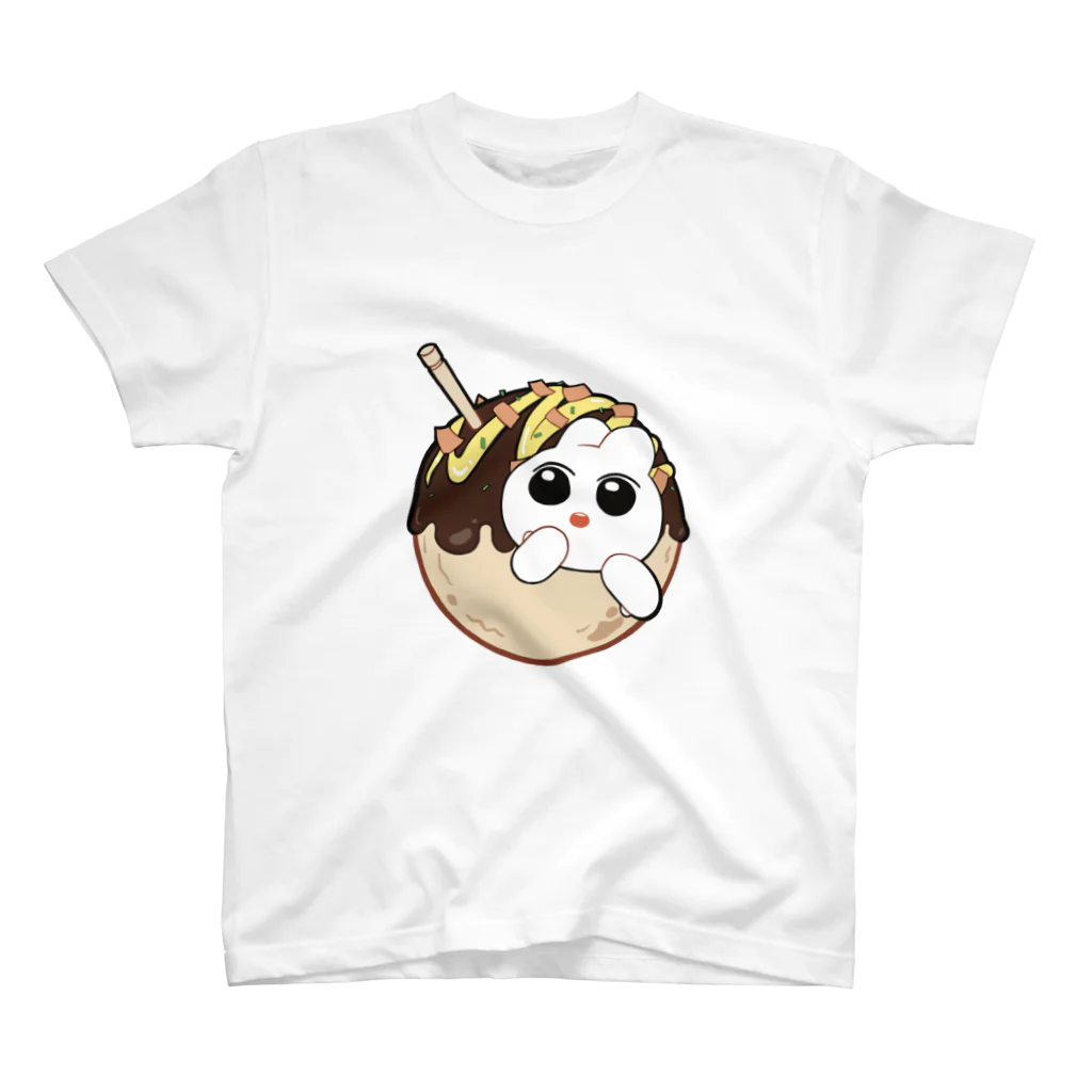 たべごろうさちゃんショップのたこ焼きうさちゃん スタンダードTシャツ