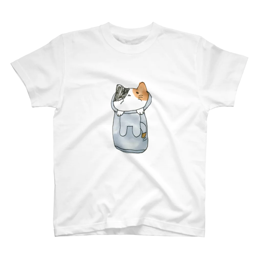 ニャンコショップのミルク瓶に入ったねこ Regular Fit T-Shirt