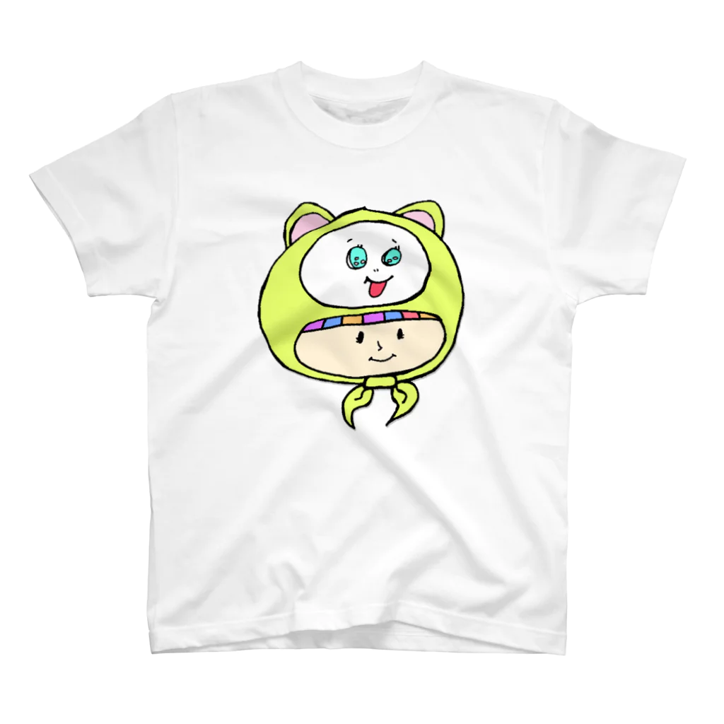 世紀末事件のさるのかぶりもの少女 Regular Fit T-Shirt