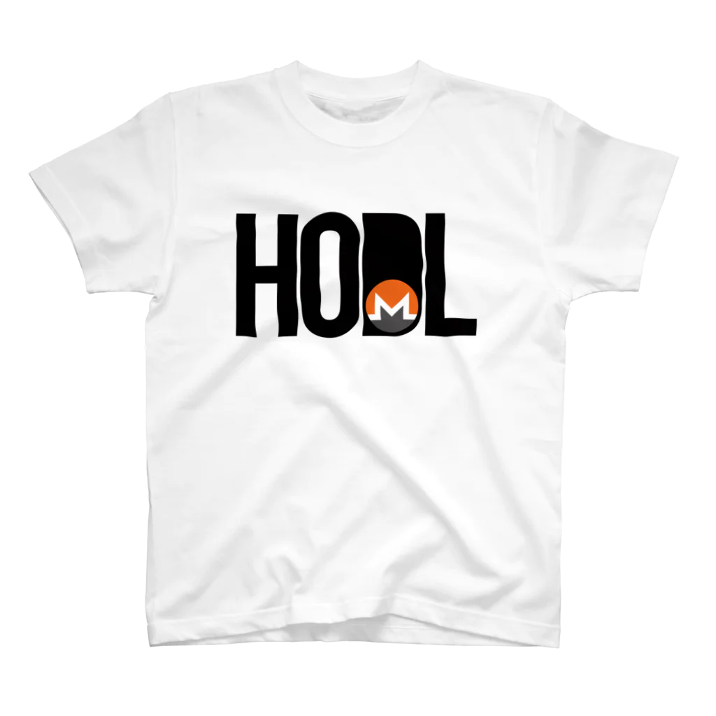 TROPiCALViBESのHODL XMR blackfont Regular Fit T-Shirt