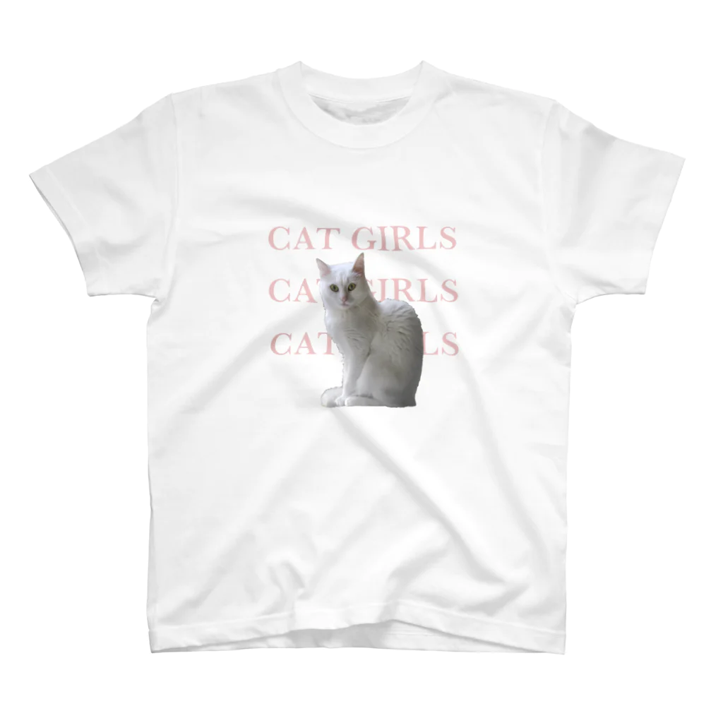 自己満足ランドのcat girls Regular Fit T-Shirt