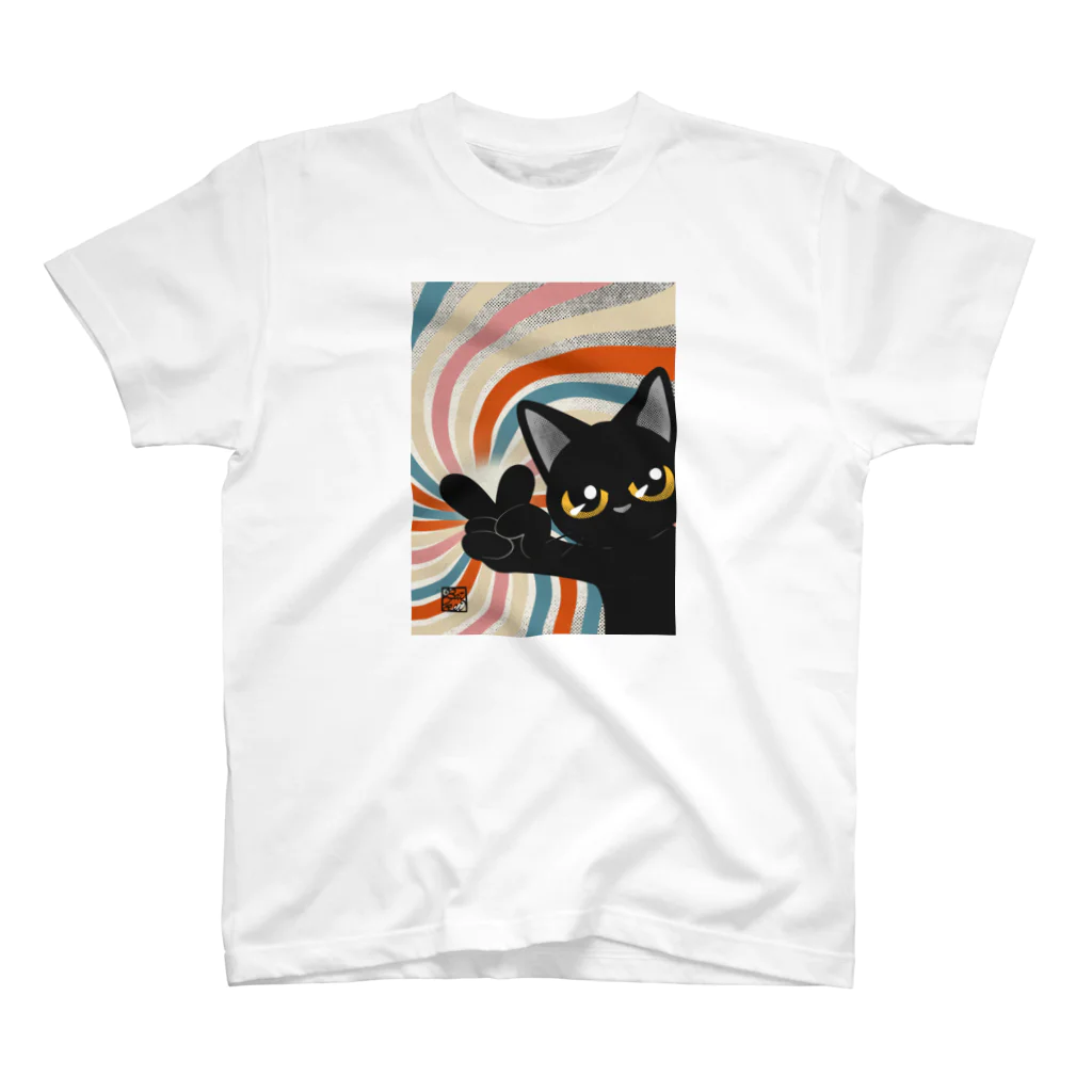 BATKEI ARTのVサイン Regular Fit T-Shirt