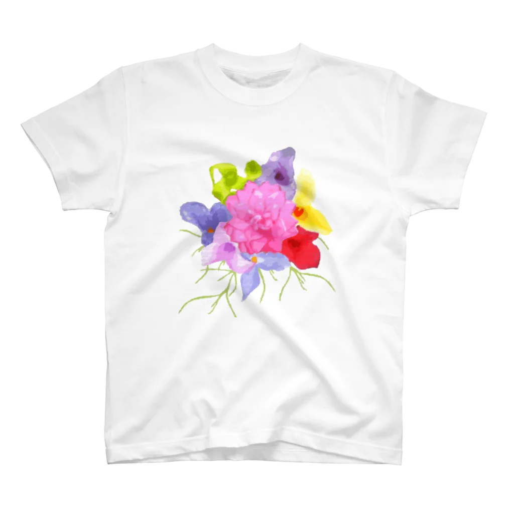 tillatataのチランジアの花束 スタンダードTシャツ