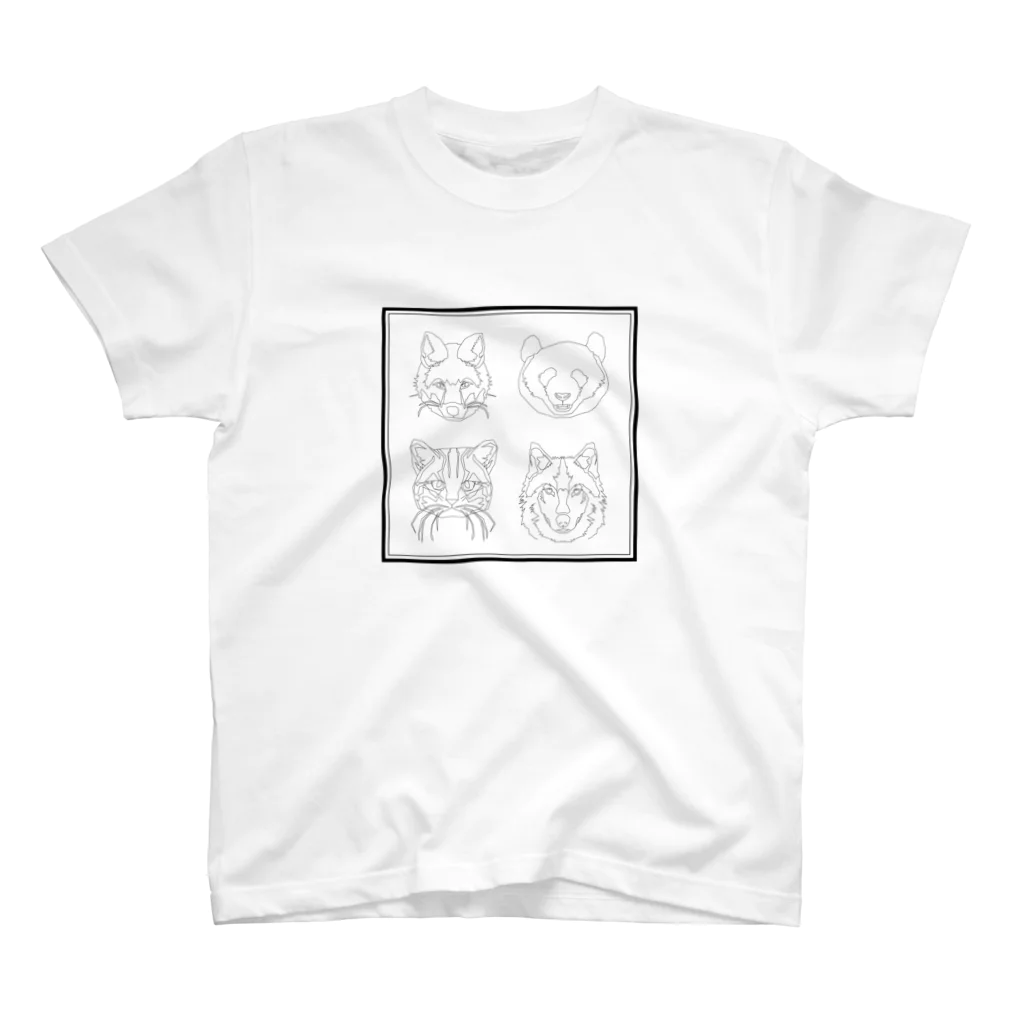 3out-firstの動物たち スタンダードTシャツ