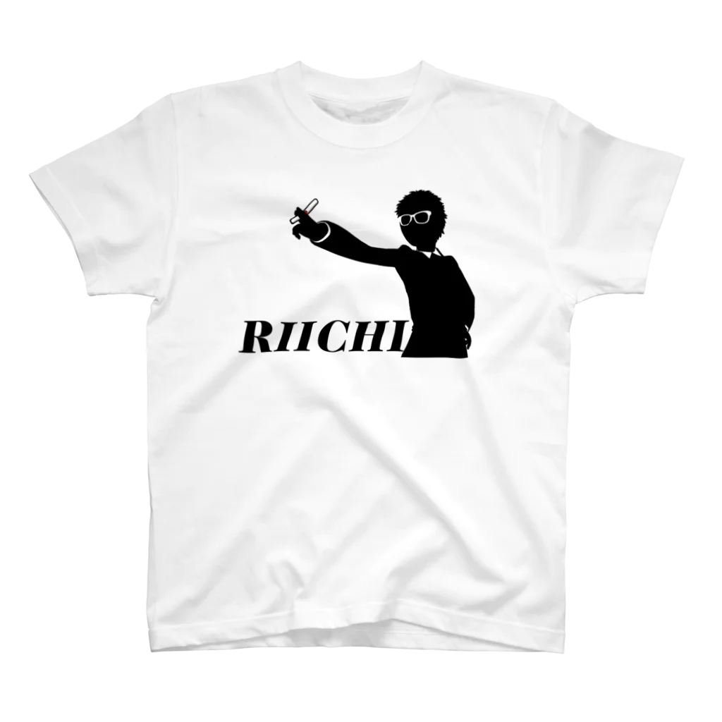 麻雀カッコイイシリーズのRIICHI　透過 スタンダードTシャツ