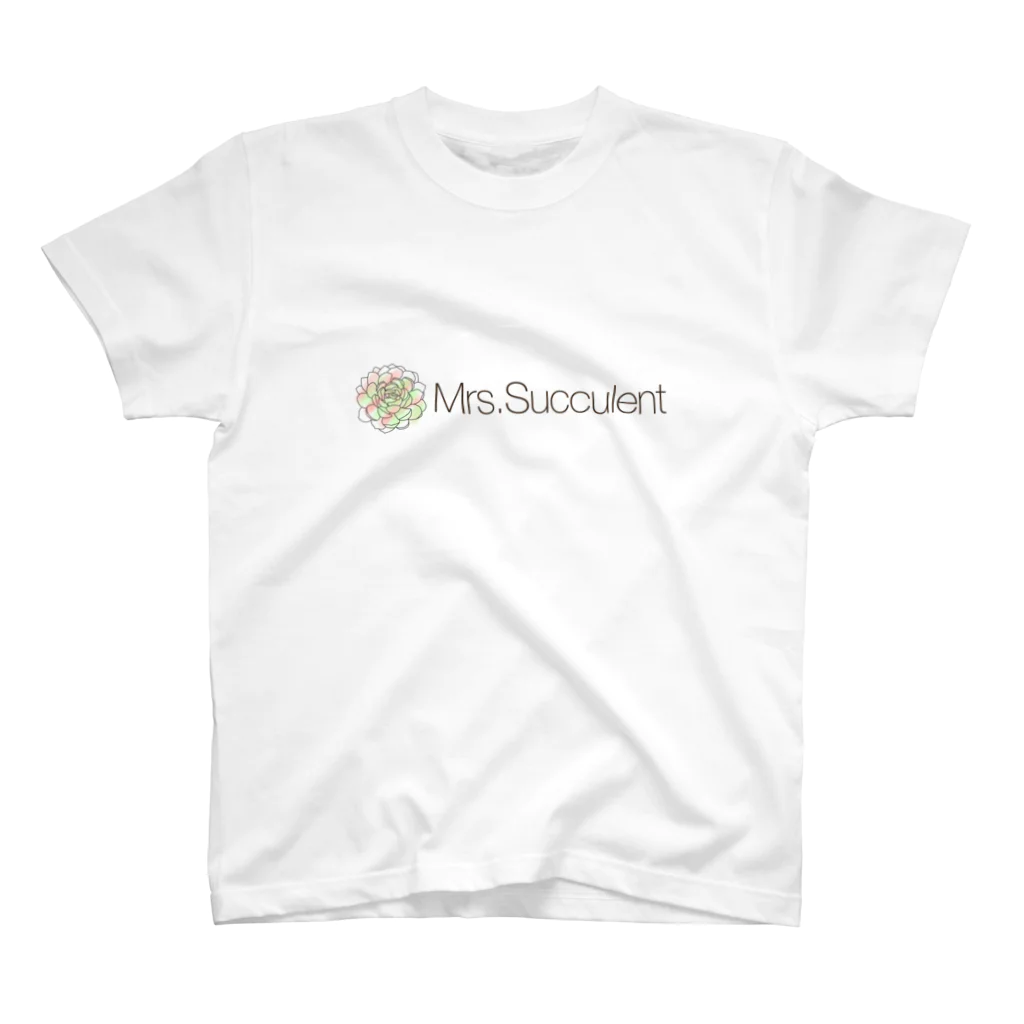 Mrs.Succulentのミセスサキュレントロゴ Regular Fit T-Shirt