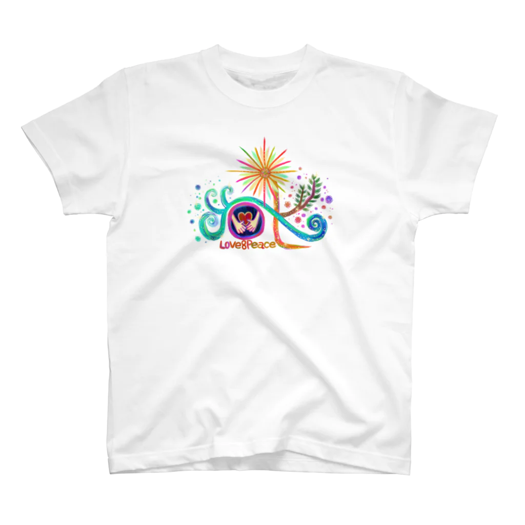 love8peace；MusicのLove8Peace ok スタンダードTシャツ