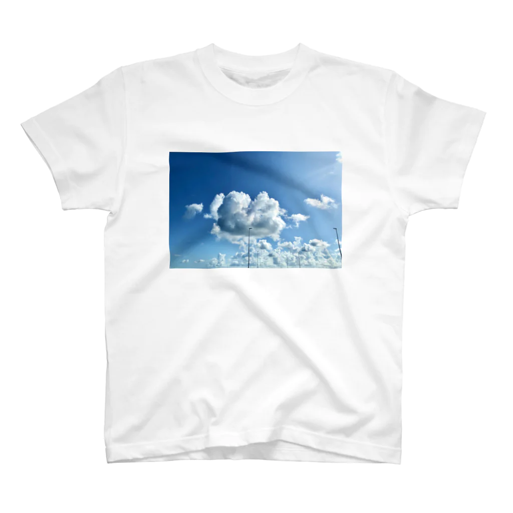 空飛ぶ猫 sakuuのclouds Regular Fit T-Shirt