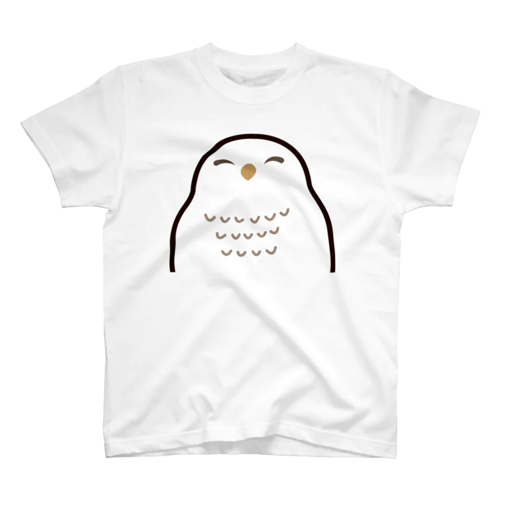 Tricoloreしょっぷのシロフクロウさん スタンダードTシャツ