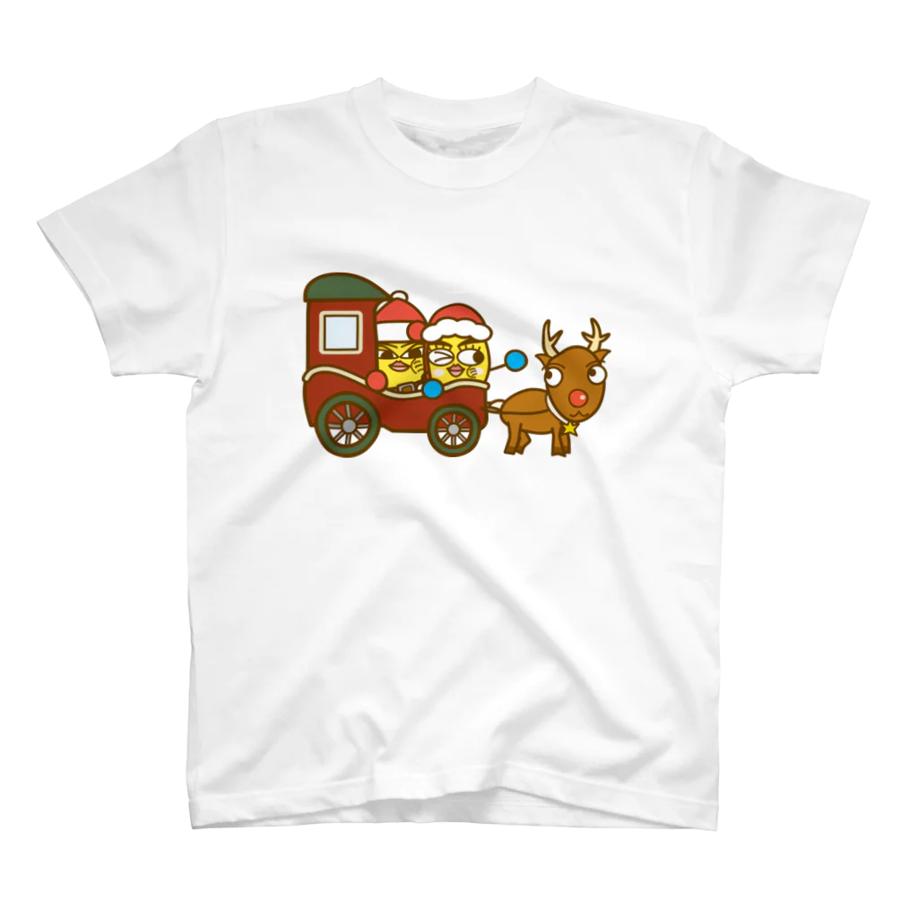 コメビツくんのメグミさんとテドリさんの馬車 スタンダードTシャツ