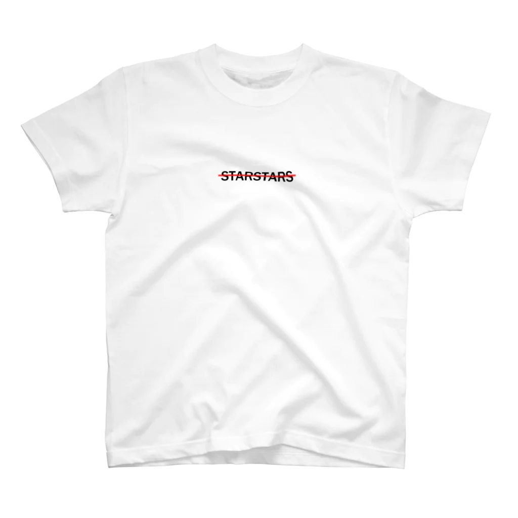 STARSTARSの〝STARSTARS〟RED スタンダードTシャツ