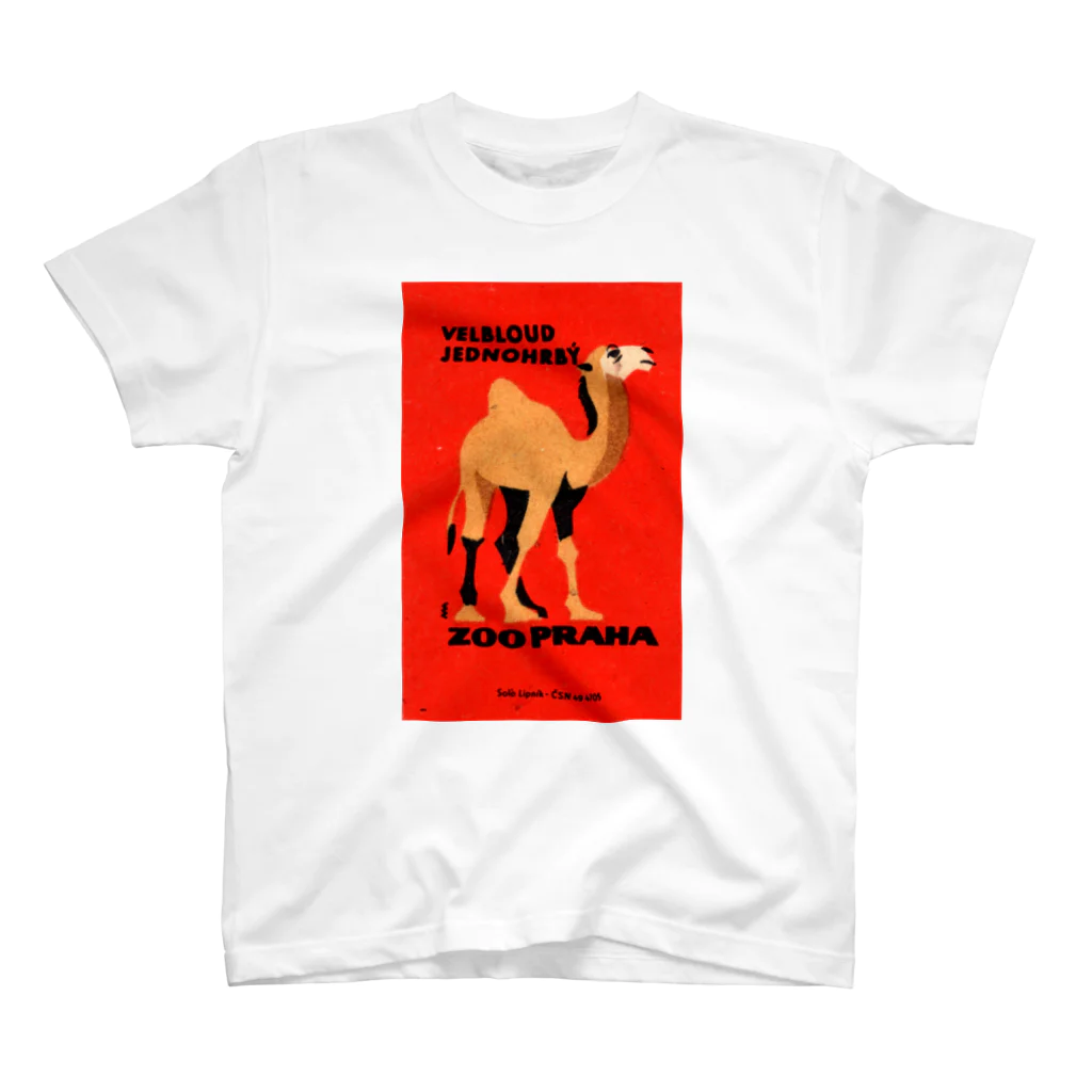 YS VINTAGE WORKSのチェコ　プラハ動物園　ラクダ Regular Fit T-Shirt