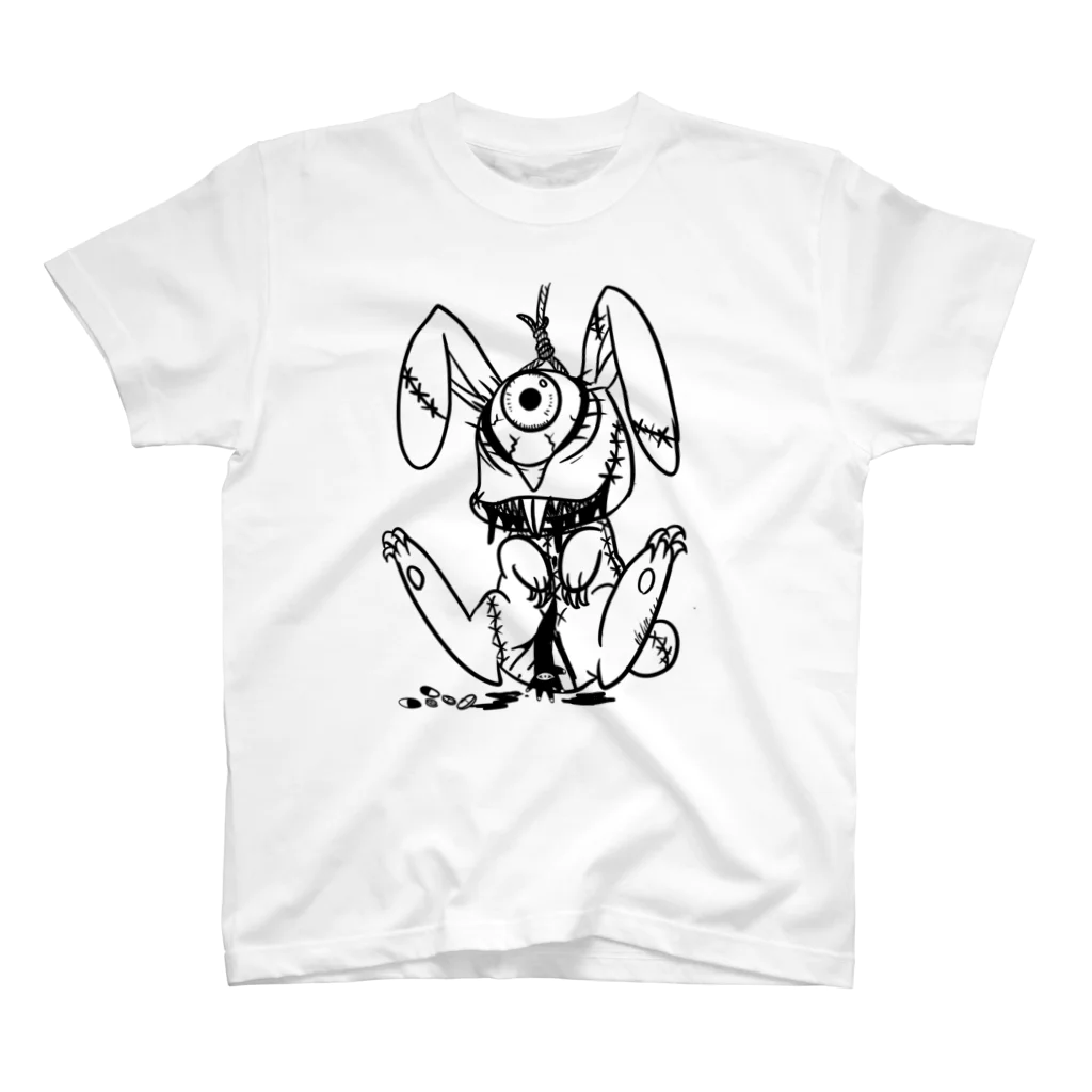 PLAYERのSuicidal ideation Rabbit スタンダードTシャツ