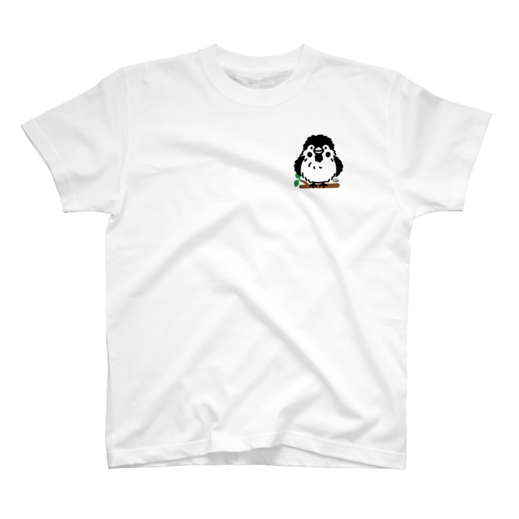 イラスト MONYAAT のワンポイント　ぶわっとな スズメがちゅん02 Regular Fit T-Shirt