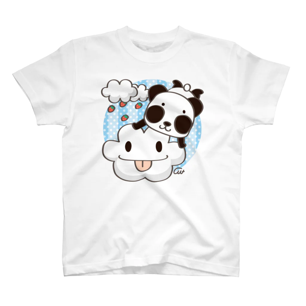 イラスト MONYAAT のズレちゃんとくもちゃん スタンダードTシャツ