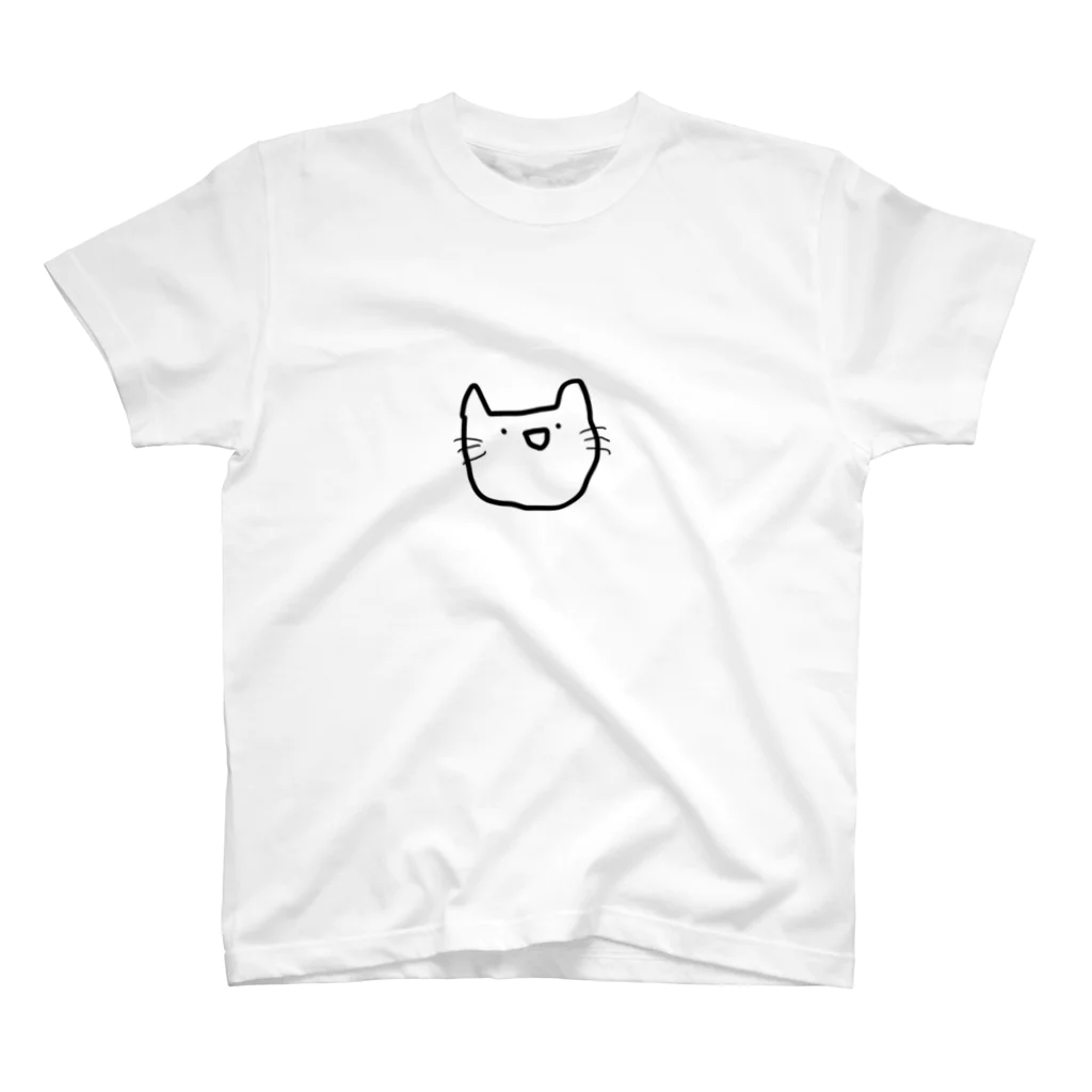 (  ･᷄֊･᷅ )のお布団ねこちゃん スタンダードTシャツ