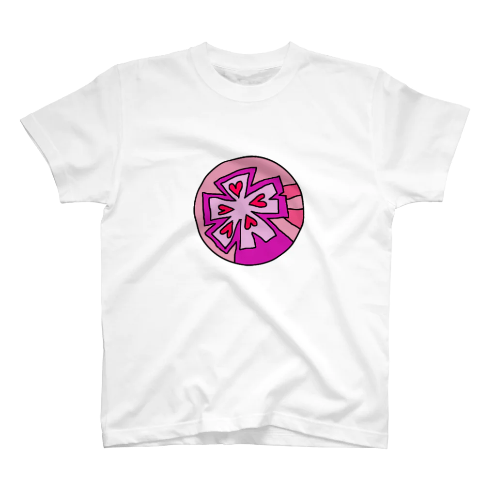 koamaのピンクなお花 Regular Fit T-Shirt