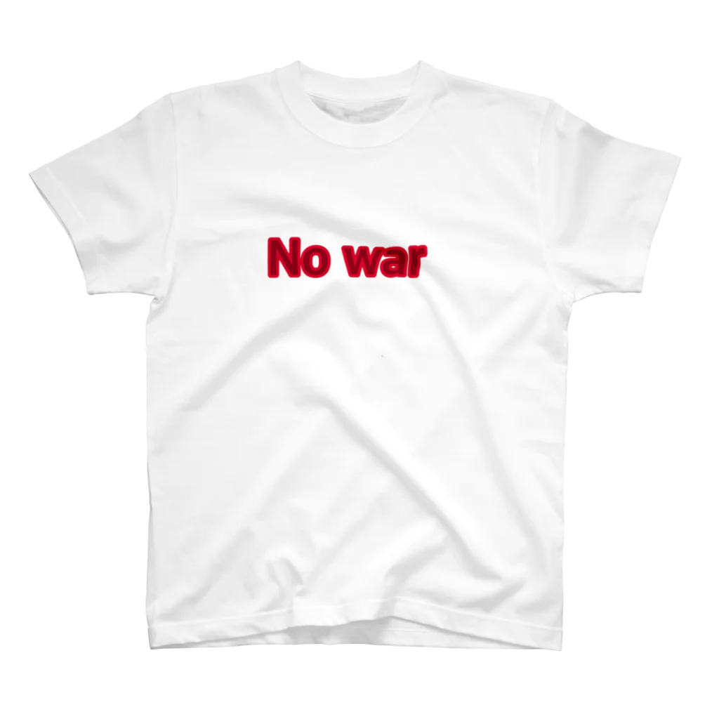 ∴じゃみん∴a.k.a🌴心はラスタマン 🌴の戦争反対　赤札 Regular Fit T-Shirt