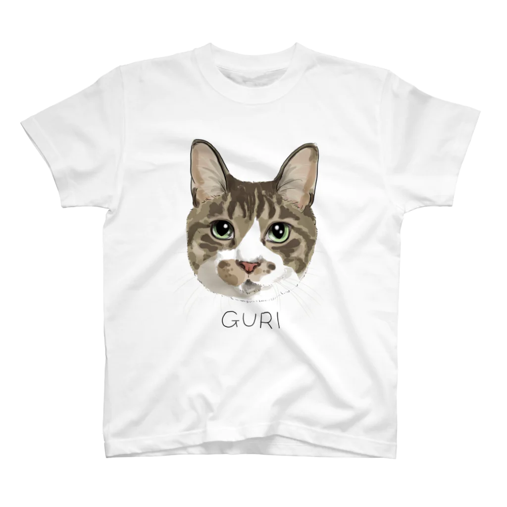 みきぞーん｜保護猫 ミッキー画伯と肉球とおともだちのGURI Regular Fit T-Shirt