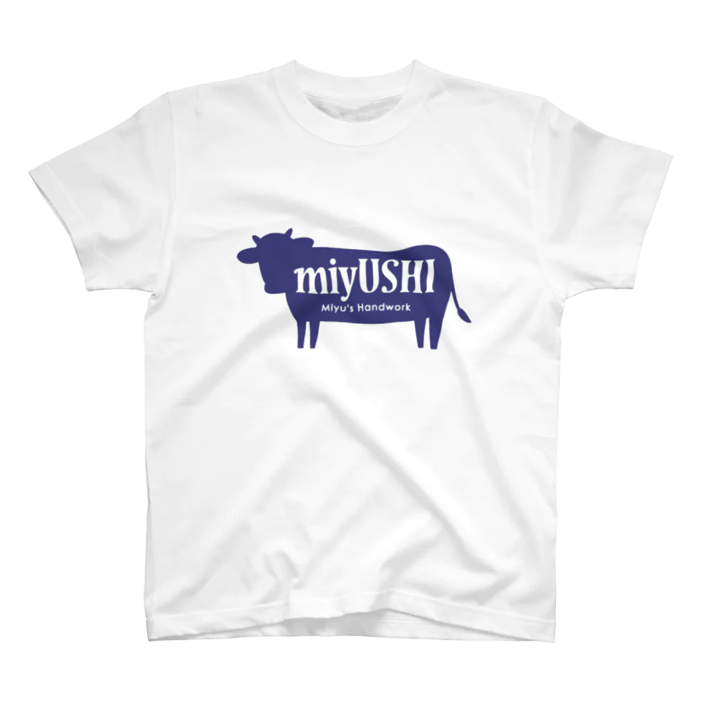 miyUSHIのmiyUSHI 牛シルエット スタンダードTシャツ