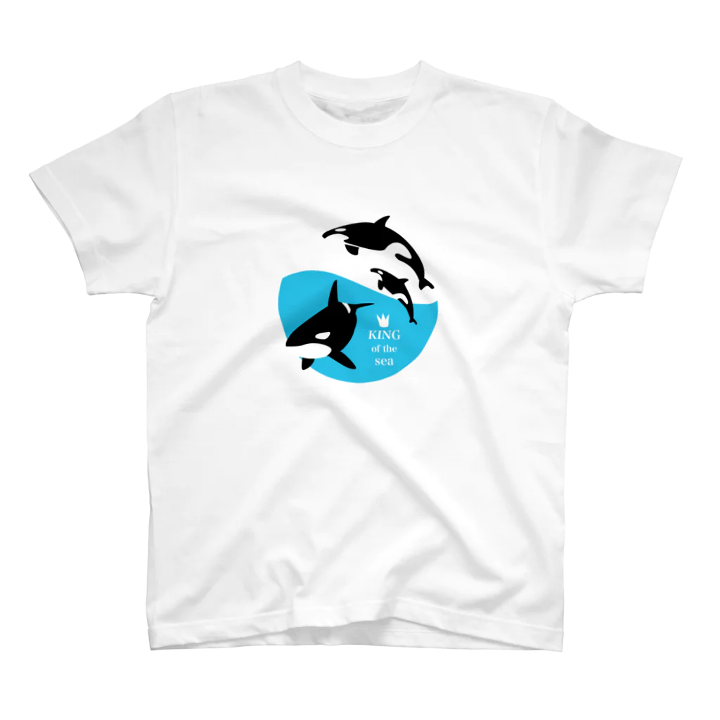 そいそいソイラテの海の王者シャチ Regular Fit T-Shirt