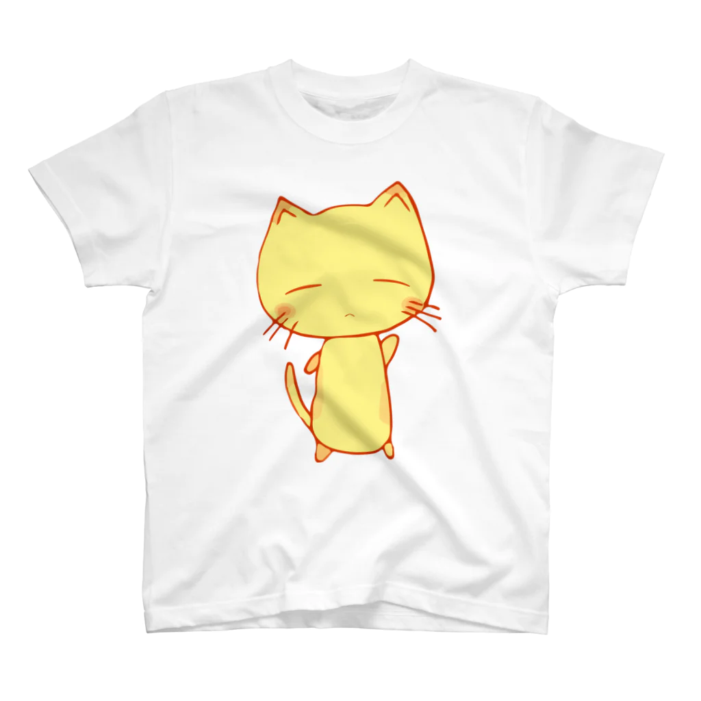 はくあさみだれ (白雨五月雨）のゆるいねむい和み猫（なごみねこ） スタンダードTシャツ