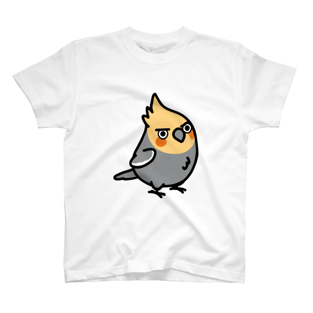 Cody the LovebirdのChubby Bird ちょっと生意気なオカメインコ スタンダードTシャツ