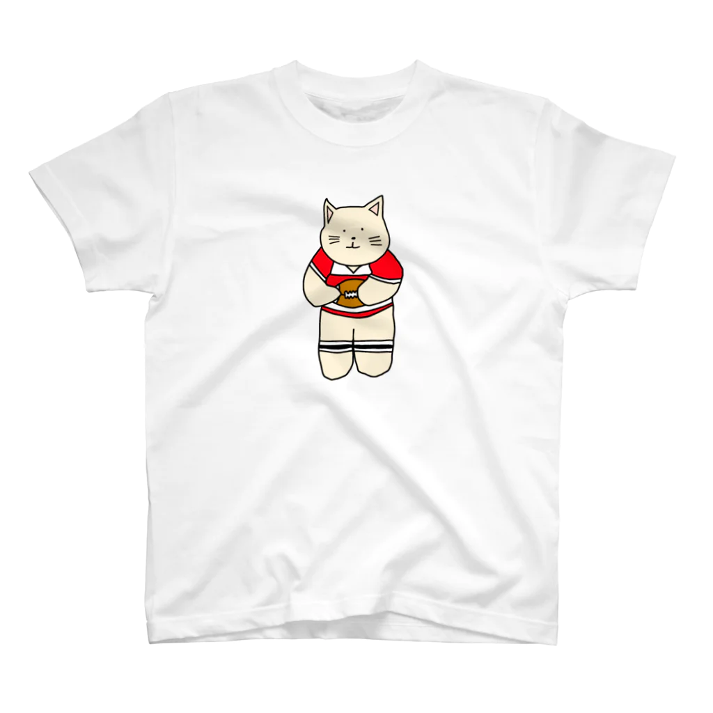 ＋Whimsyのラグビーねこ Regular Fit T-Shirt