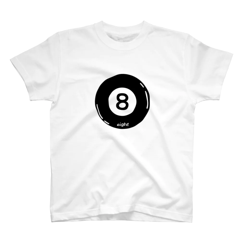 ブラック・ラビットの８ボール＆９ボール（両面） Regular Fit T-Shirt