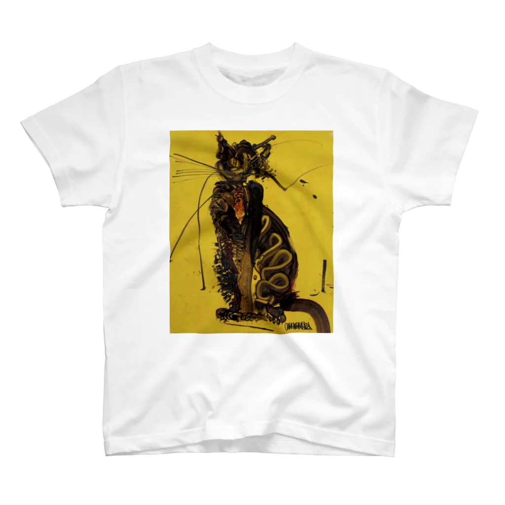 木原千春/KIHACHIHAのBLACK CAT スタンダードTシャツ