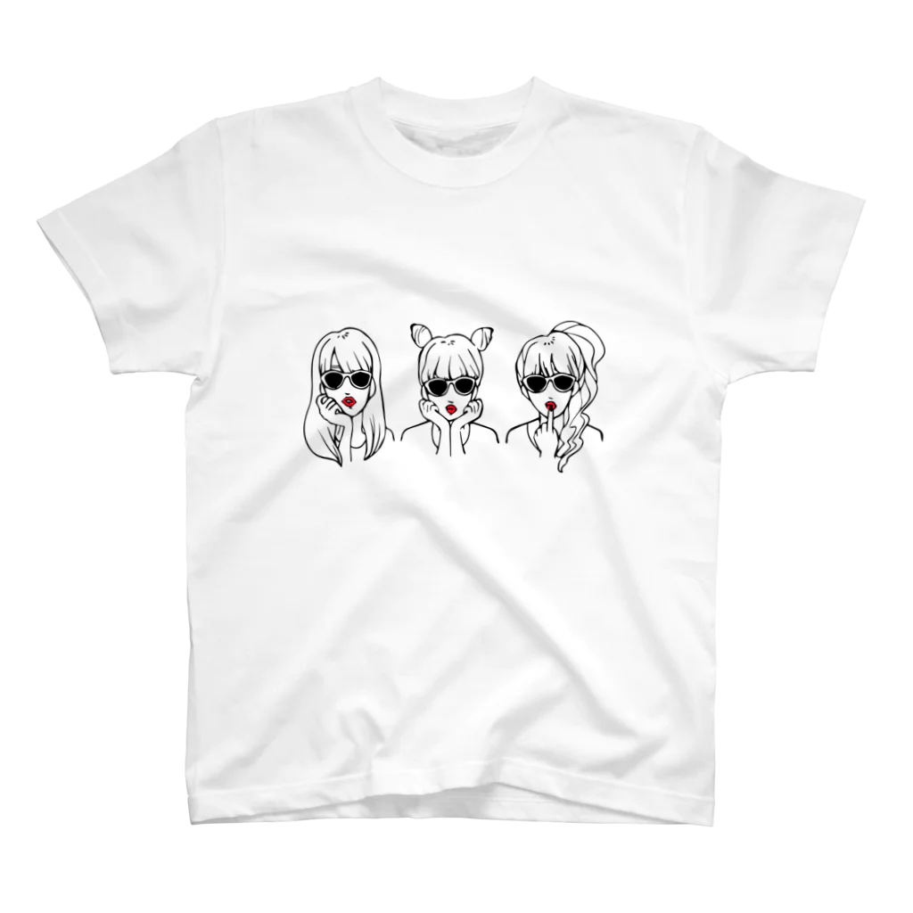 紋様屋の女の子トリオ Regular Fit T-Shirt