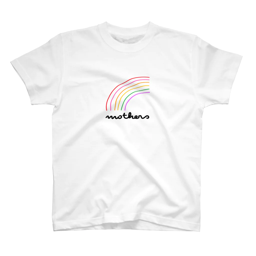 mothersのMOTHERS(虹ストライプ黒字) スタンダードTシャツ