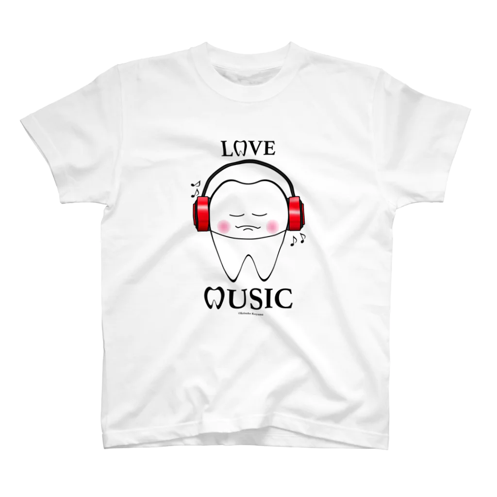 KAAK studioのTooth Music Red スタンダードTシャツ