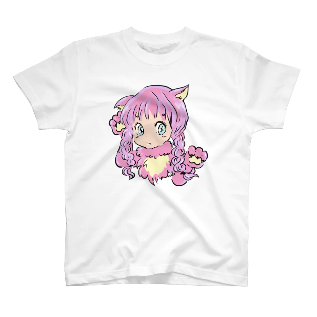 Vitamin_chi_のモモイロニャンコ スタンダードTシャツ