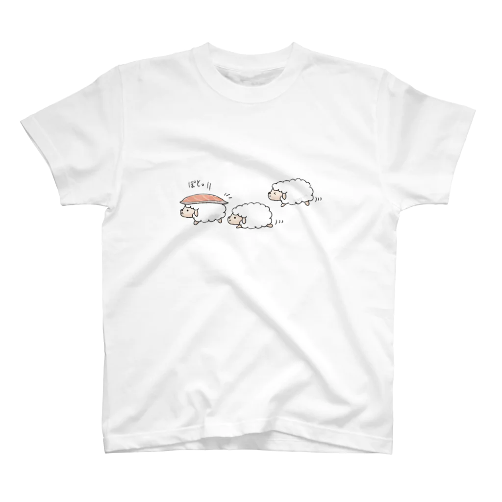 SOMALY【SUZURI店】の寿司牧場 Regular Fit T-Shirt