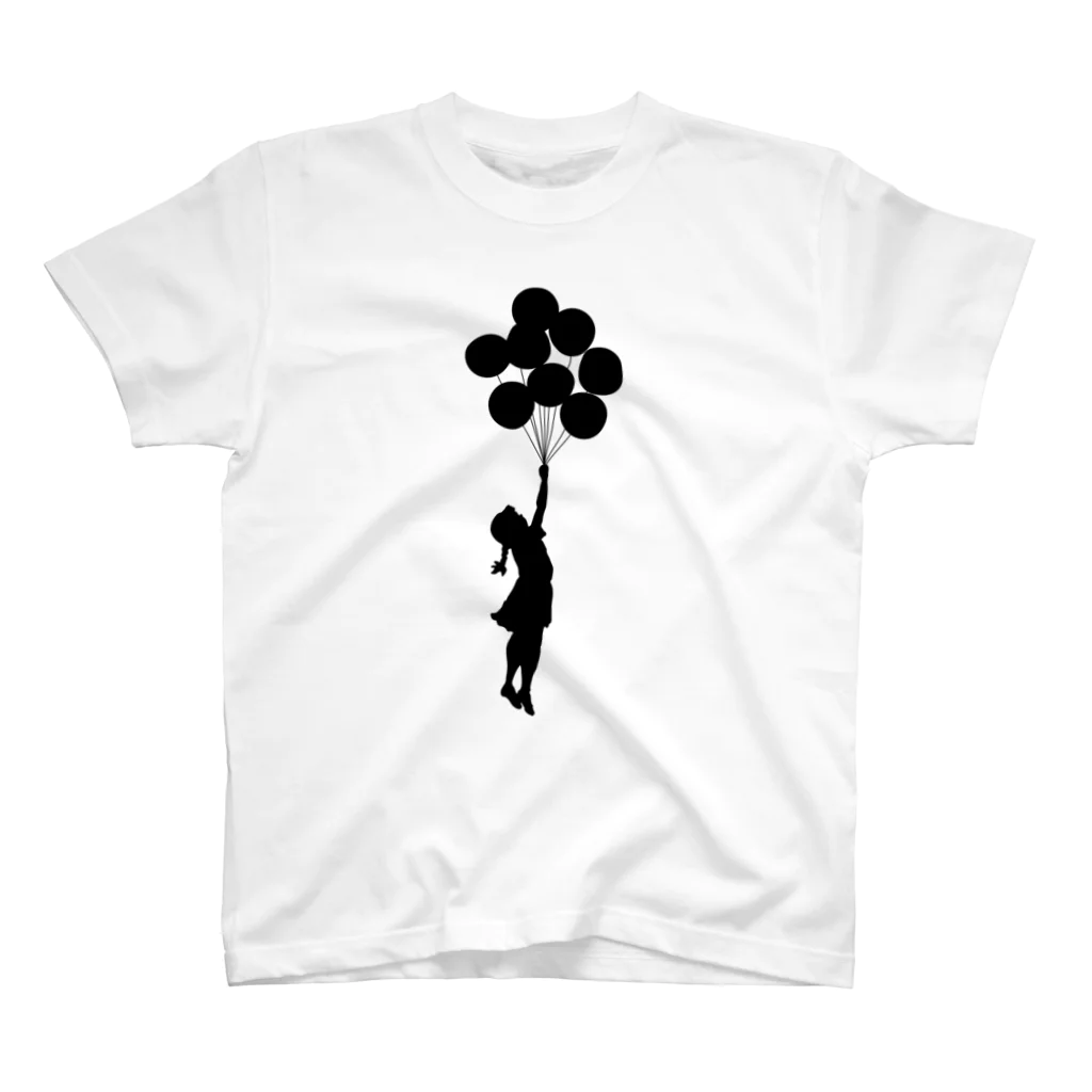 Remarkable Itemsの風船で浮く女の子バンクシー（banksy） スタンダードTシャツ