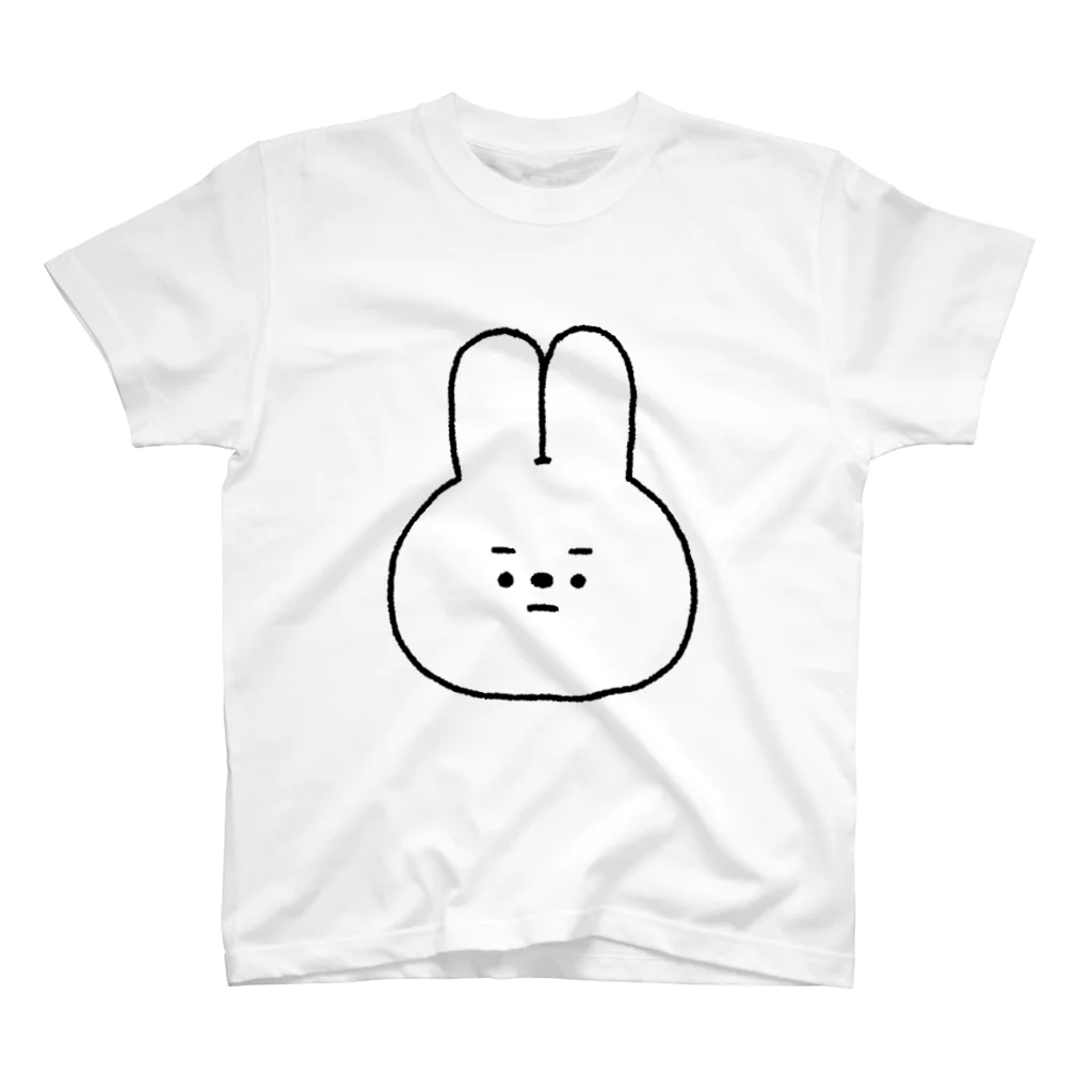 こつｗのおみせの量産うさぎ まゆげ ver.ホワイト Regular Fit T-Shirt