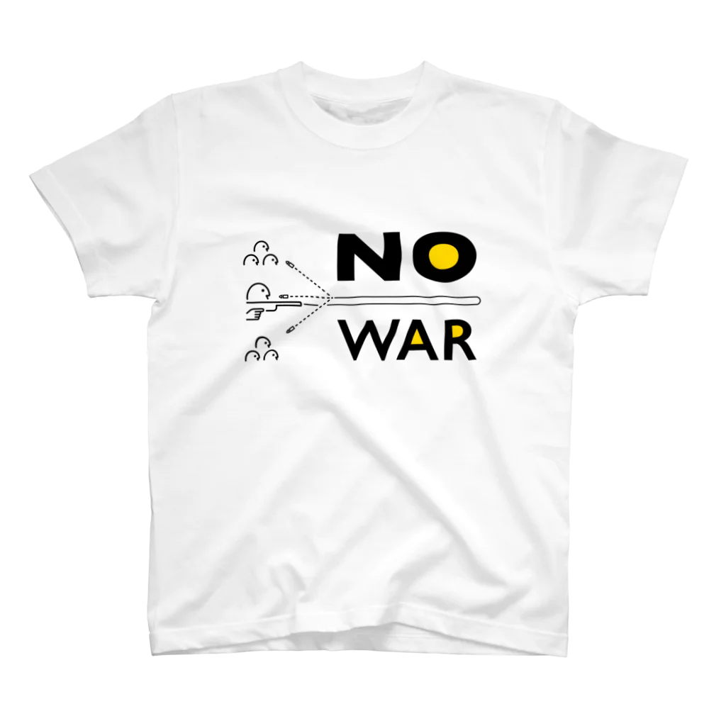 M__KのNO WAR（White/Grey） スタンダードTシャツ