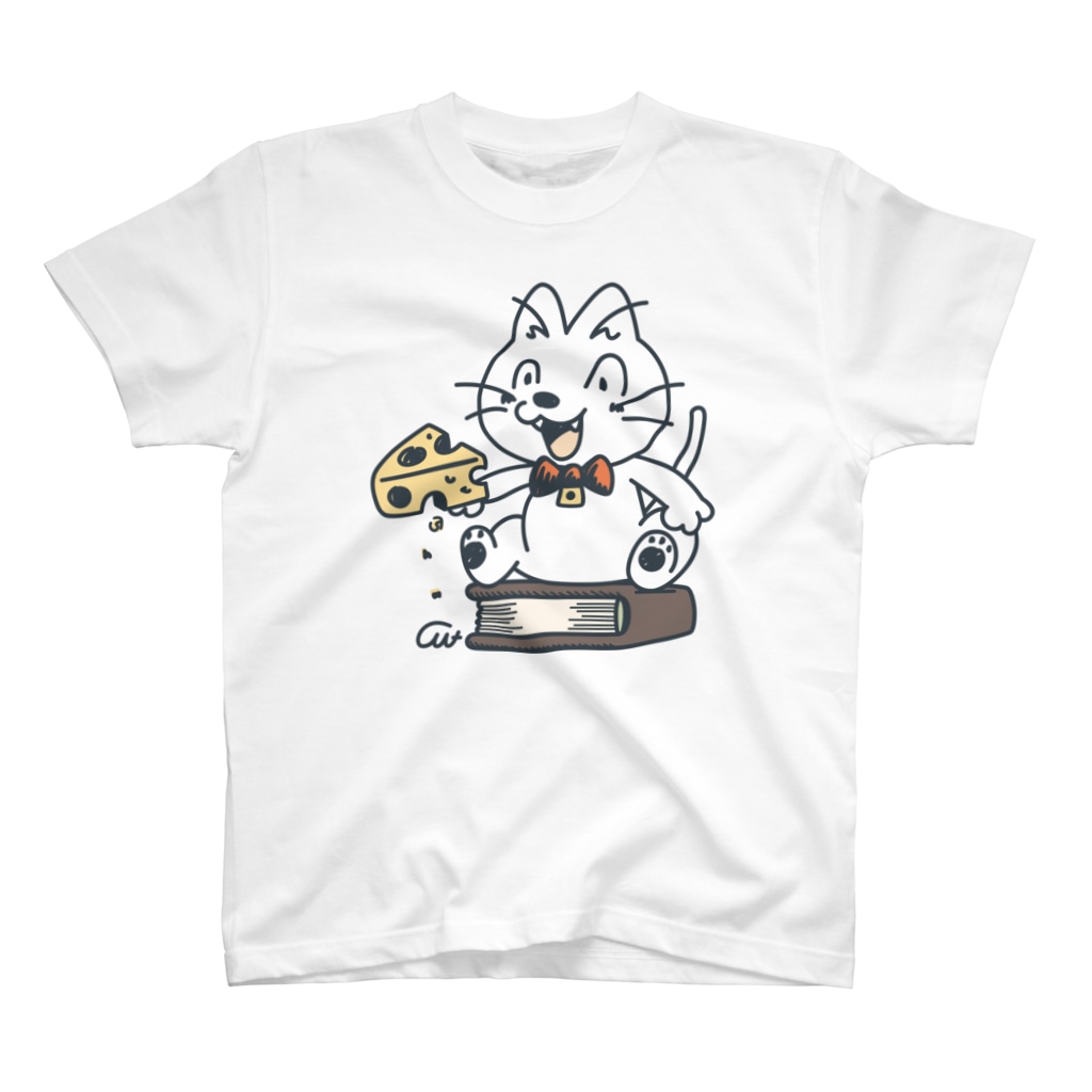 イラスト MONYAAT のねことネズミと例のチーズB Regular Fit T-Shirt