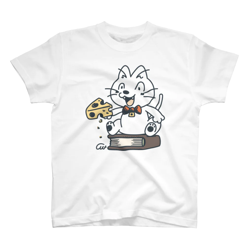 イラスト MONYAAT のねことネズミと例のチーズB Regular Fit T-Shirt