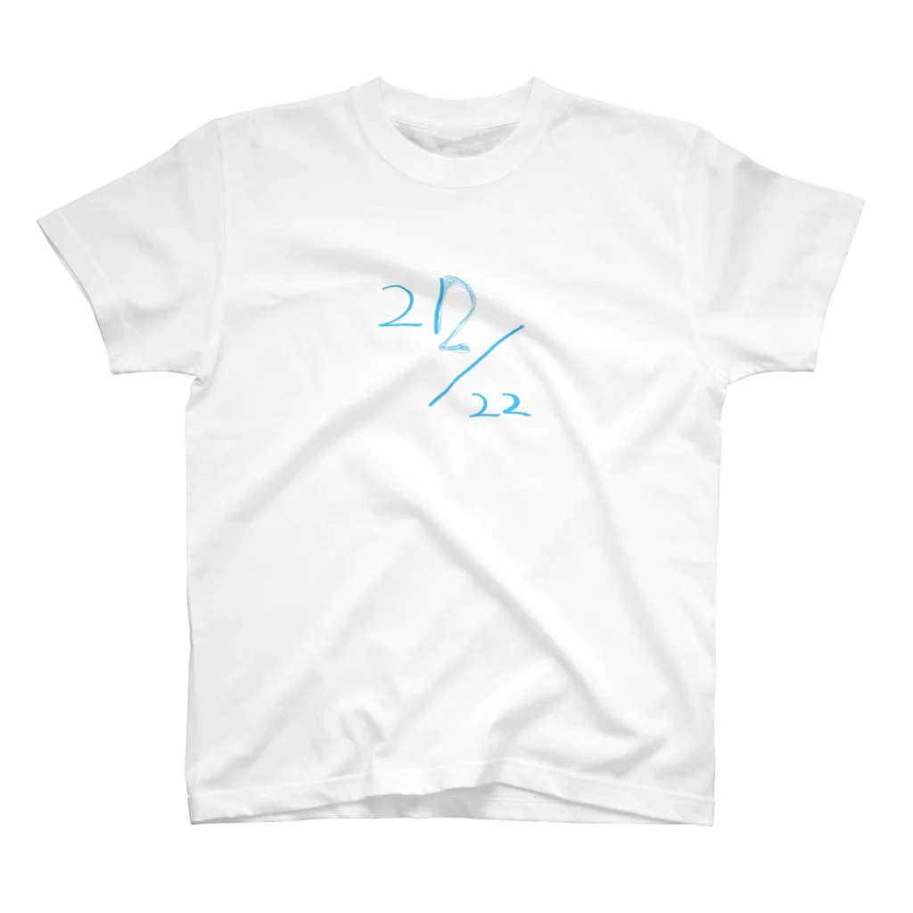 TFYKの22/22 Tシャツ ブルー Regular Fit T-Shirt