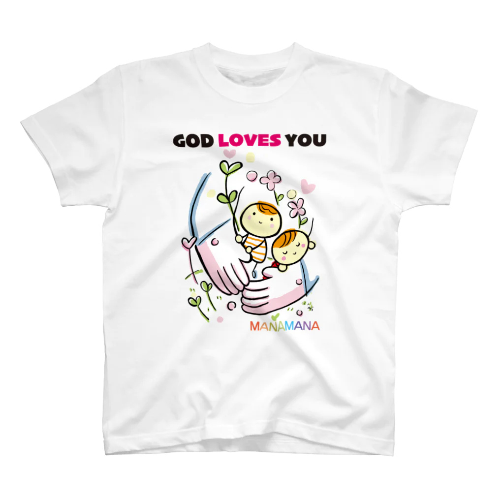 Minami NanamiのGOD LOVES YOU Regular Fit T-Shirt