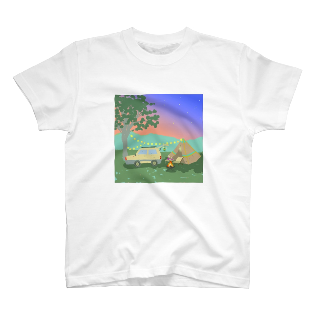 pandaticsのゆうぐれキャンプ Regular Fit T-Shirt