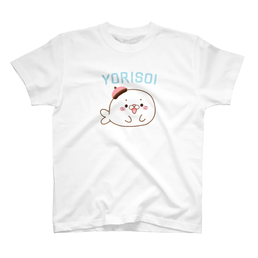 little lion house公式ショップ（大人のためのねこ）の寄り添いあざらし Regular Fit T-Shirt